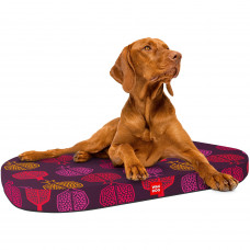 Лежанка для собак со сменным чехлом WAUDOG Relax с рисунком "Гранат"