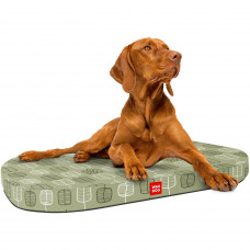 Лежанка для собак со сменным чехлом WAUDOG Relax с рисунком "Зеленые листья"