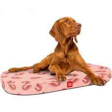 Лежанка для собак со сменным чехлом WAUDOG Relax с рисунком "Креветка"