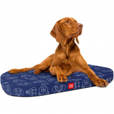 Лежанка для собак со сменным чехлом WAUDOG Relax с рисунком "Собаки"