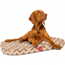 Лежанка для собак со сменным чехлом WAUDOG Relax с рисунком "Треугольники"