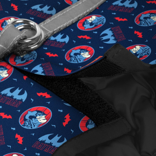 Мягкая шлея для собак WAUDOG Clothes рисунок «Бэтмен красно-голубой» с QR паспортом - фото 4