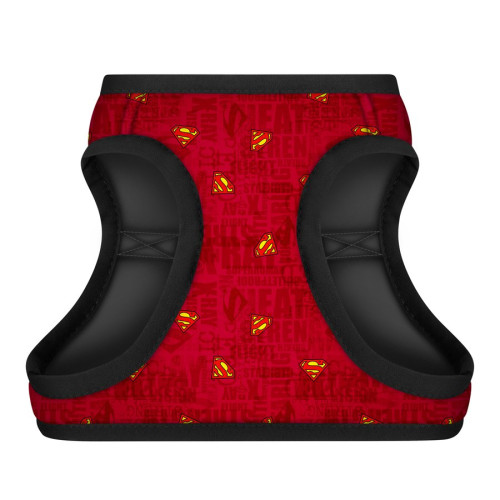 Мягкая шлея для собак WAUDOG Clothes рисунок «Супермен красный» с QR паспортом - фото 3