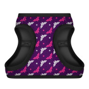 М'яка шлея для собак WAUDOG Clothes малюнок «Диво-жінка фіолет» з QR паспортом - фото 3