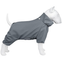 Дождевик для собак WAUDOG Clothes водонепроницаемый серый