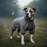 Дощовик для собак WAUDOG Clothes водонепроникний сірий - фото 5