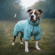Дощовик для собак WAUDOG Clothes водонепроникний блакитний - фото 5