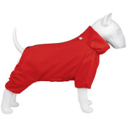 Дощовик для собак WAUDOG Clothes водонепроникний червоний - фото 1