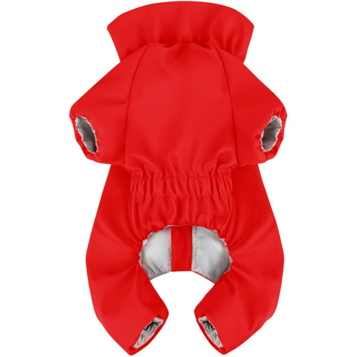 Дощовик для собак WAUDOG Clothes водонепроникний червоний