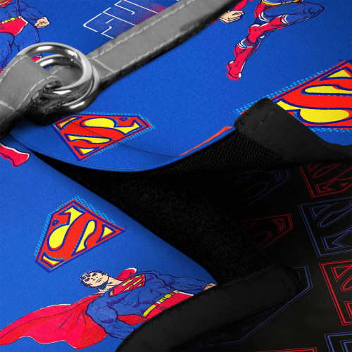 М'яка шлея для собак WAUDOG Clothes малюнок "Сила Супермена" з QR паспортом