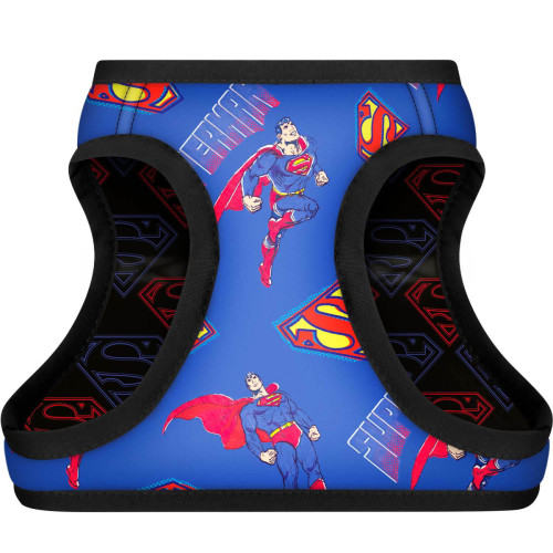 М'яка шлея для собак WAUDOG Clothes малюнок "Сила Супермена" з QR паспортом