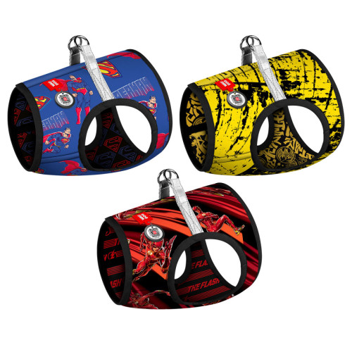 М'яка шлея для собак WAUDOG Clothes малюнок "Сила Супермена" з QR паспортом