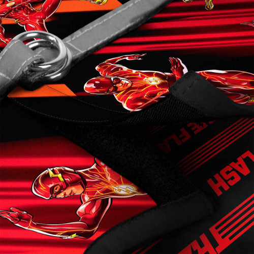 М'яка шлея для собак WAUDOG Clothes малюнок "Швидкість Флеша" з QR паспортом