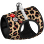 М'яка шлея для собак WAUDOG Clothes малюнок "Леопард" з QR паспортом