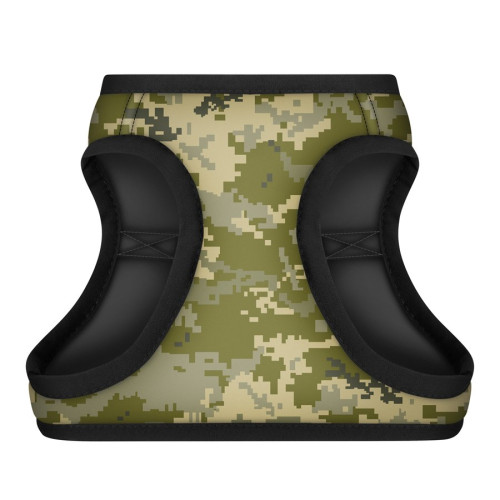 Мягкая шлея для собак WAUDOG Clothes с QR-паспортом, рисунок «Милитари» - фото 3