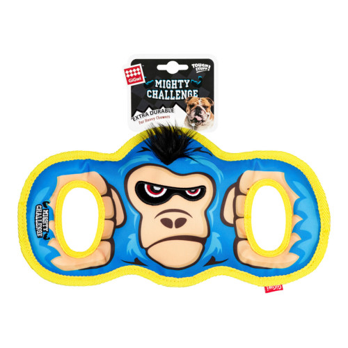 М'яка іграшка Горила з пищалкою GiGwi MIGHTY CHALLENGE для собак WAUDOG