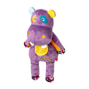 Мягкая игрушка Бегемот с веревками и пищалкой GiGwi Plush Friendz для собак WAUDOG - фото 1