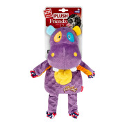 Мягкая игрушка Бегемот с веревками и пищалкой GiGwi Plush Friendz для собак WAUDOG - фото 2