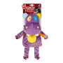 М'яка іграшка Бегемот з мотузками та пищалкою GiGwi Plush Friendz для собак WAUDOG