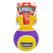 Игрушка-мяч GiGwi Jumball теннисный с ручкой для собак WAUDOG - фото 2