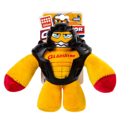 Іграшка м'яка Гладіатор у гумовій броні з пищалкою GiGwi Gladiator для собак WAUDOG