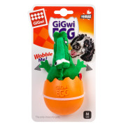 Игрушка-неваляшка GiGwi EGG Крокодил с пищалкой для собак WAUDOG - фото 2