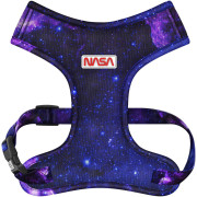 Шлея для собак дышащая WAUDOG Mesh рисунок "NASA21" с QR паспортом - фото 2