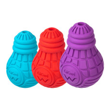 Резиновая игрушка Лампочка GiGwi Bulb Rubber с диспенсером голубая для собак WAUDOG