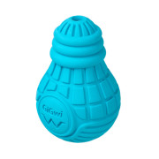 Резиновая игрушка Лампочка GiGwi Bulb Rubber с диспенсером голубая для собак WAUDOG - фото 2
