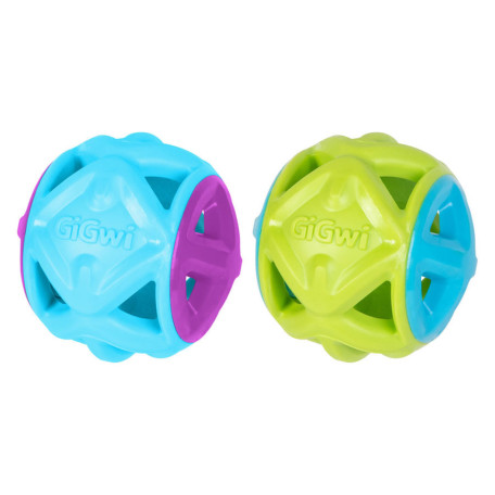 Мяч GiGwi Basic EDGE резиновый голубой для собак WAUDOG