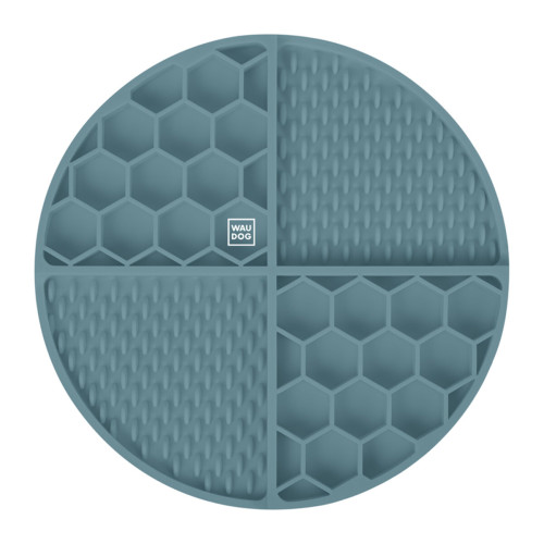 Килимок для повільного годування собак WAUDOG Silicone, сірий
