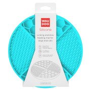 Килимок для повільного годування собак WAUDOG Silicone, блакитний - фото 2