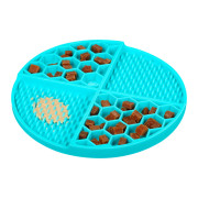Килимок для повільного годування собак WAUDOG Silicone, блакитний - фото 1