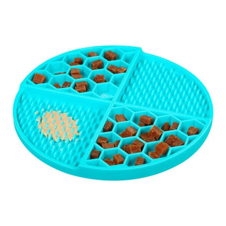 Килимок для повільного годування собак WAUDOG Silicone, блакитний