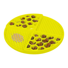 Килимок для повільного годування собак WAUDOG Silicone, жовтий