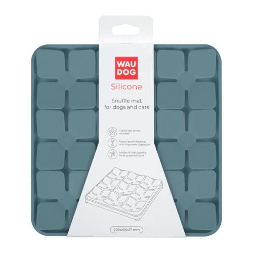 Килимок для пошуку корму для собак WAUDOG Silicone, сірий