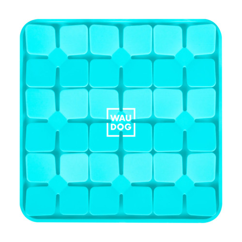 Килимок для пошуку корму для собак WAUDOG Silicone, блакитний