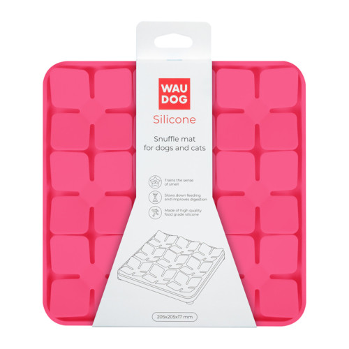 Килимок для пошуку корму для собак WAUDOG Silicone, рожевий