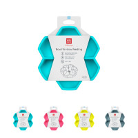 Миска для медленного кормления собак WAUDOG Silicone, голубая