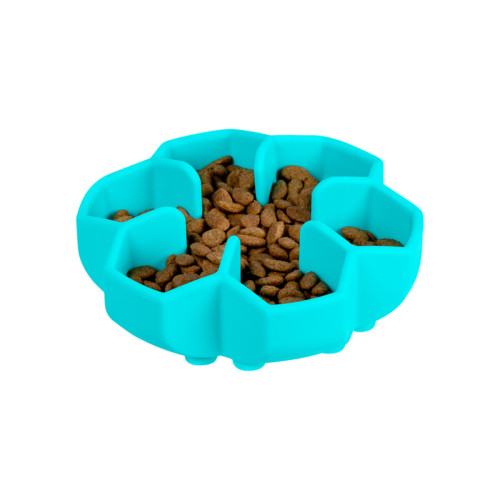 Миска для повільного харчування собак WAUDOG Silicone, блакитна