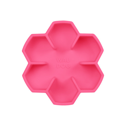 Миска для повільного харчування собак WAUDOG Silicone, рожева