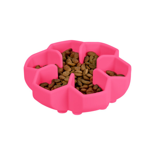 Миска для повільного харчування собак WAUDOG Silicone, рожева