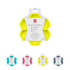 Миска для повільного харчування собак WAUDOG Silicone, жовта