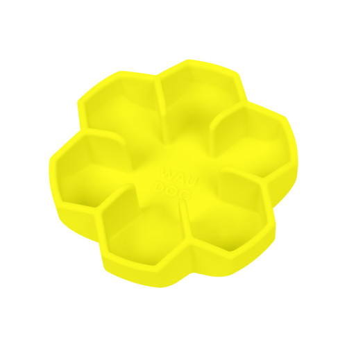 Миска для повільного харчування собак WAUDOG Silicone, жовта