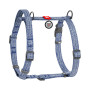 Шлея для собак з ручкою анатомічна Н-подібна WAUDOG Re-cotton Синя