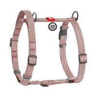 Шлея для собак з ручкою анатомічна Н-подібна WAUDOG Re-cotton Коричнева