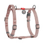 Шлея для собак з ручкою анатомічна Н-подібна WAUDOG Re-cotton Коричнева