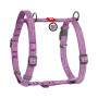Шлея для собак з ручкою анатомічна Н-подібна WAUDOG Re-cotton Фіолетова