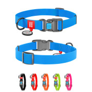 Нашийник для собак WAUDOG Waterproof з пластиковою пряжкою-фастекс блакитного кольору - фото 3