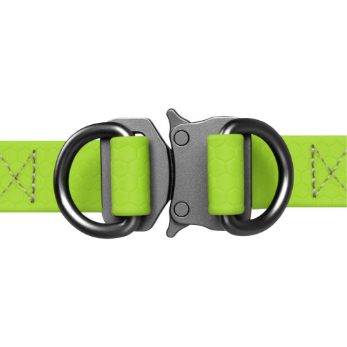 Шлея для собак водостійка WAUDOG Waterproof з металевим фастексом "Салатова"